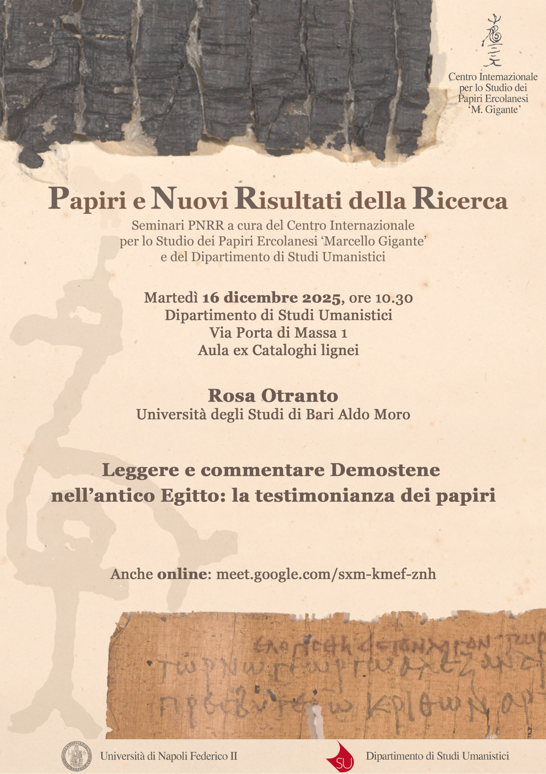 Locandina Seminari PNRR Otranto